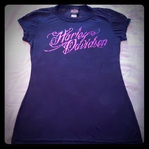 Harley Davidson Skull Burnout Tshirt